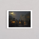 A Market At Dusk, 1843, Petrus Van Schendel, Poster